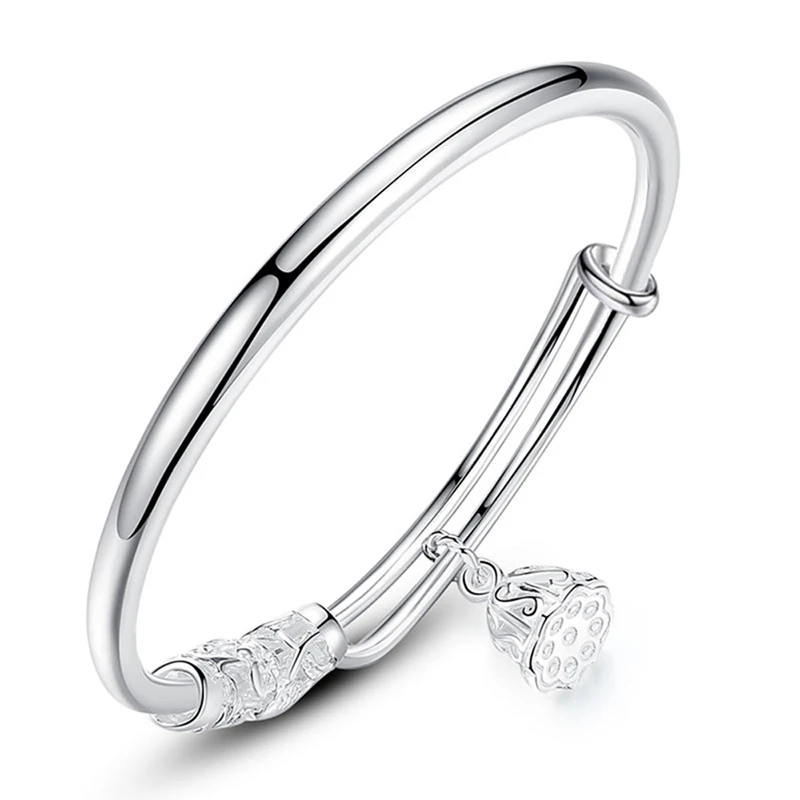 New 925 Stamp Silver Plated Women Bangle Classic Personality Lotus Seeds Silver Bangles For Women Wife Anniversary Jewelry Gift
New 925 Stamp Silver Plated Women Bangle Classic Personality Lotus Seeds Silver Bangles For Women Wife Anniversary Jewelry Gift