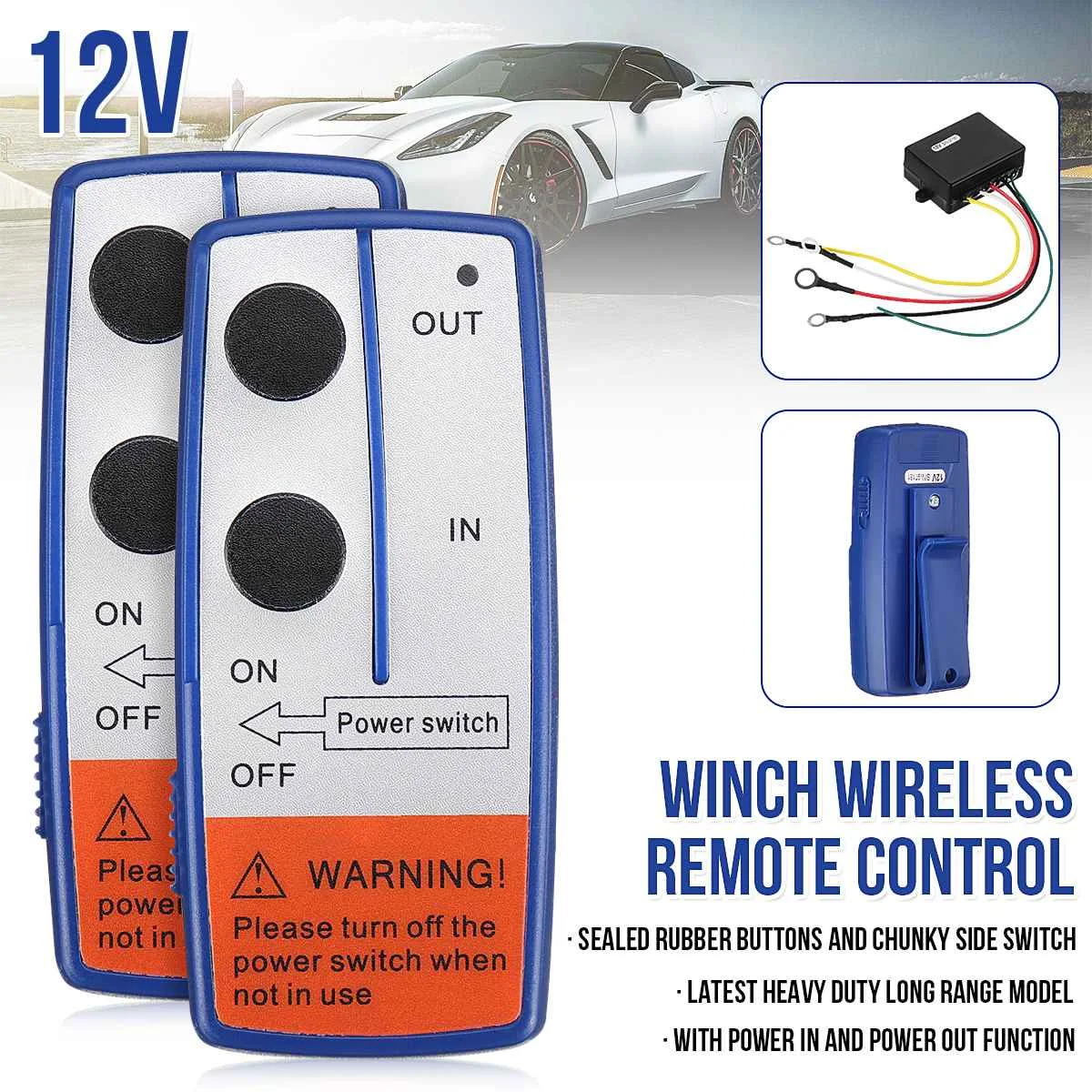 12V Car Wireless Winch Remote Control 2PCS Dual Switch Car Smart Winch Wireless Remote Control Switch Set For ATV UTV SUV Jee
12V Car Wireless Winch Remote Control 2PCS Dual Switch Car Smart Winch Wireless Remote Control Switch Set For ATV UTV SUV Jee