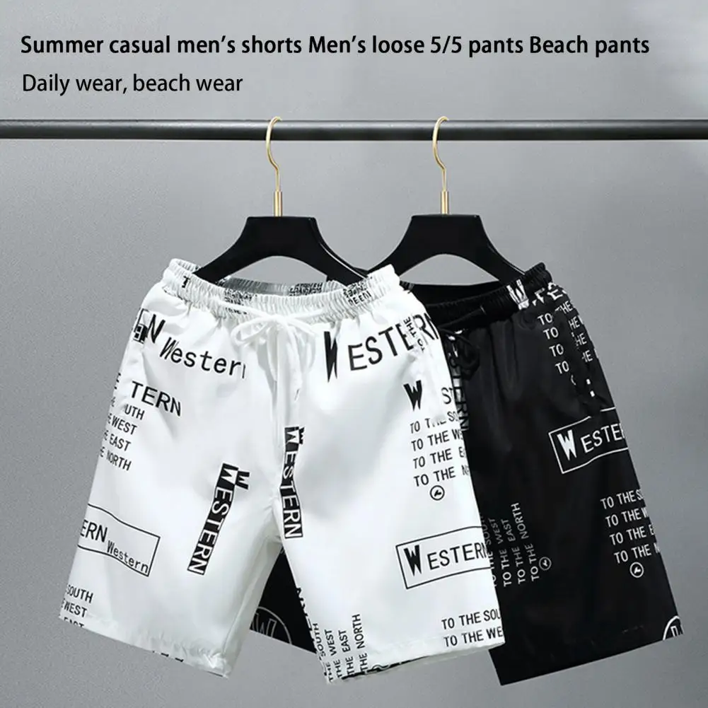 Chic Men Shorts Quick Dry Men Knee Length Shorts Letter Print Comfortable Men Summer Shorts Sports
Chic Men Shorts Quick Dry Men Knee Length Shorts Letter Print Comfortable Men Summer Shorts Sports