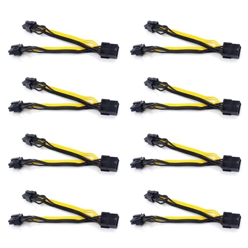 8X EPS CPU 8Pin To 2-Port Pcie 8Pin Dual PCI-E 6+2Pin Y Splitter Miner GPU Graphics Card Power Supply Cable 18AWG 20CM
8X EPS CPU 8Pin To 2-Port Pcie 8Pin Dual PCI-E 6+2Pin Y Splitter Miner GPU Graphics Card Power Supply Cable 18AWG 20CM
