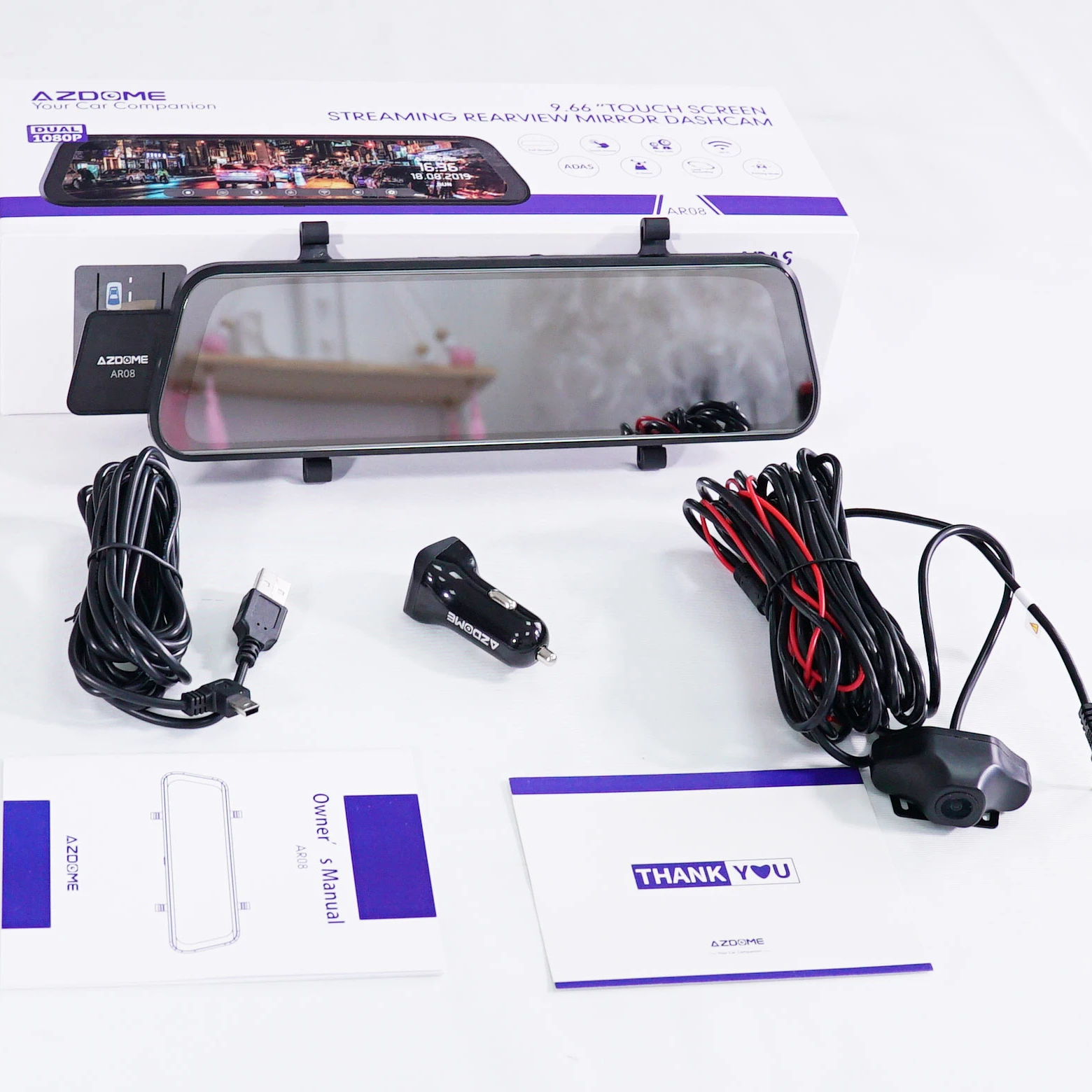 New Camera 1080P Car Dash Cam Dual Lens 9.66 inch IPS Touch DVR Rear View Mirror Driving Recording Recorder
New Camera 1080P Car Dash Cam Dual Lens 9.66 inch IPS Touch DVR Rear View Mirror Driving Recording Recorder