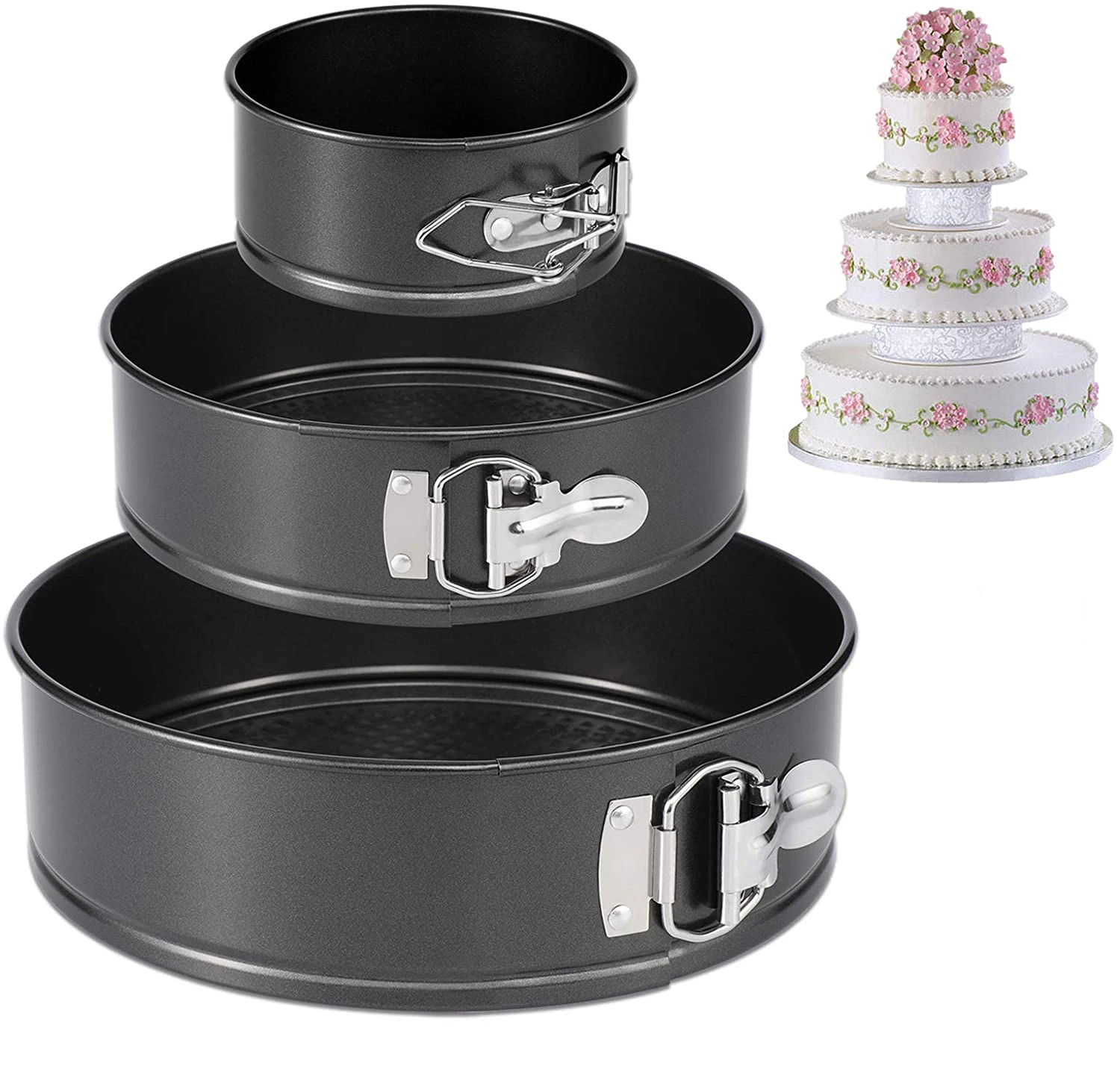 Springform Pan for Baking Non-stick Cheesecake Pan Leakproof Round Cake Pan Set Springform Pan
Springform Pan for Baking Non-stick Cheesecake Pan Leakproof Round Cake Pan Set Springform Pan