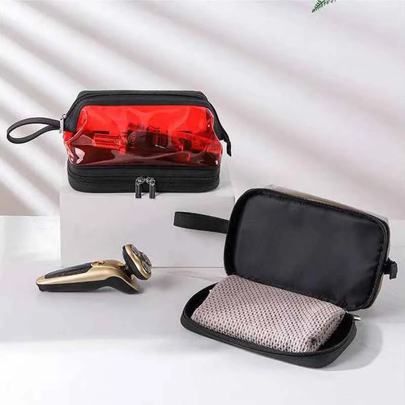 Сухая и влажная Водонепроницаемая полиуретановая косметичка для хранения Женская двойная цветная прозрачная сумка для мытья ванной комна...
Сухая и влажная Водонепроницаемая полиуретановая косметичка для хранения Женская двойная цветная прозрачная сумка для мытья ванной комна...