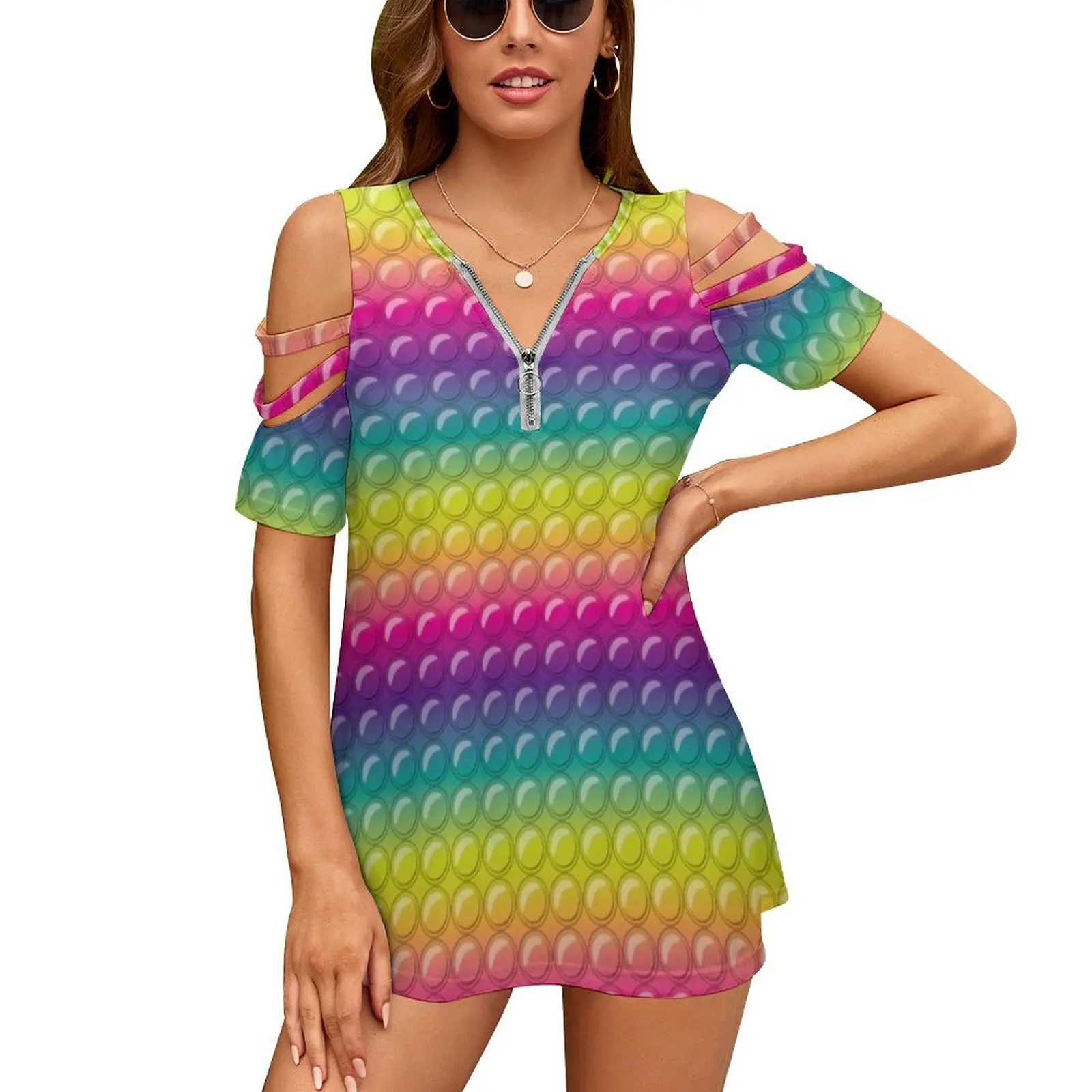 Popit Women Zipper Sexy Printed Vintage T Shirts Tops Full Print T-Shirt Fidget Popit Poppit Pop It Toy Rainbow School Wacky
Popit Women Zipper Sexy Printed Vintage T Shirts Tops Full Print T-Shirt Fidget Popit Poppit Pop It Toy Rainbow School Wacky