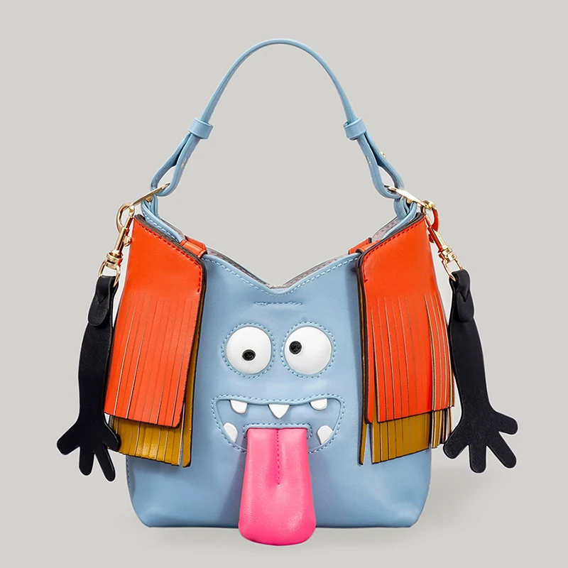 Anime Little Monster Designer Handbags High Quality Totes Tassel Ladies Bags Handbag New Strange Cute Purses and Handbags
Anime Little Monster Designer Handbags High Quality Totes Tassel Ladies Bags Handbag New Strange Cute Purses and Handbags