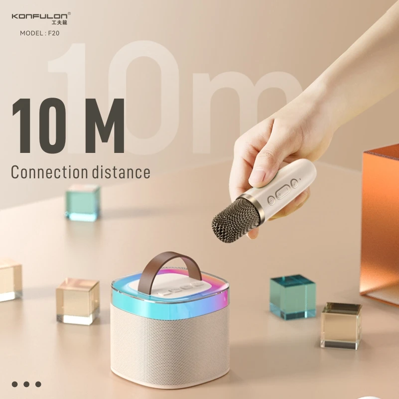 Беспроводная Bluetooth-Колонка KONFULON 5,0 компактный внешний вид 10 Вт, Портативная колонка, микрофон для караоке с батареей емкостью 2000 мАч
Беспроводная Bluetooth-Колонка KONFULON 5,0 компактный внешний вид 10 Вт, Портативная колонка, микрофон для караоке с батареей емкостью 2000 мАч