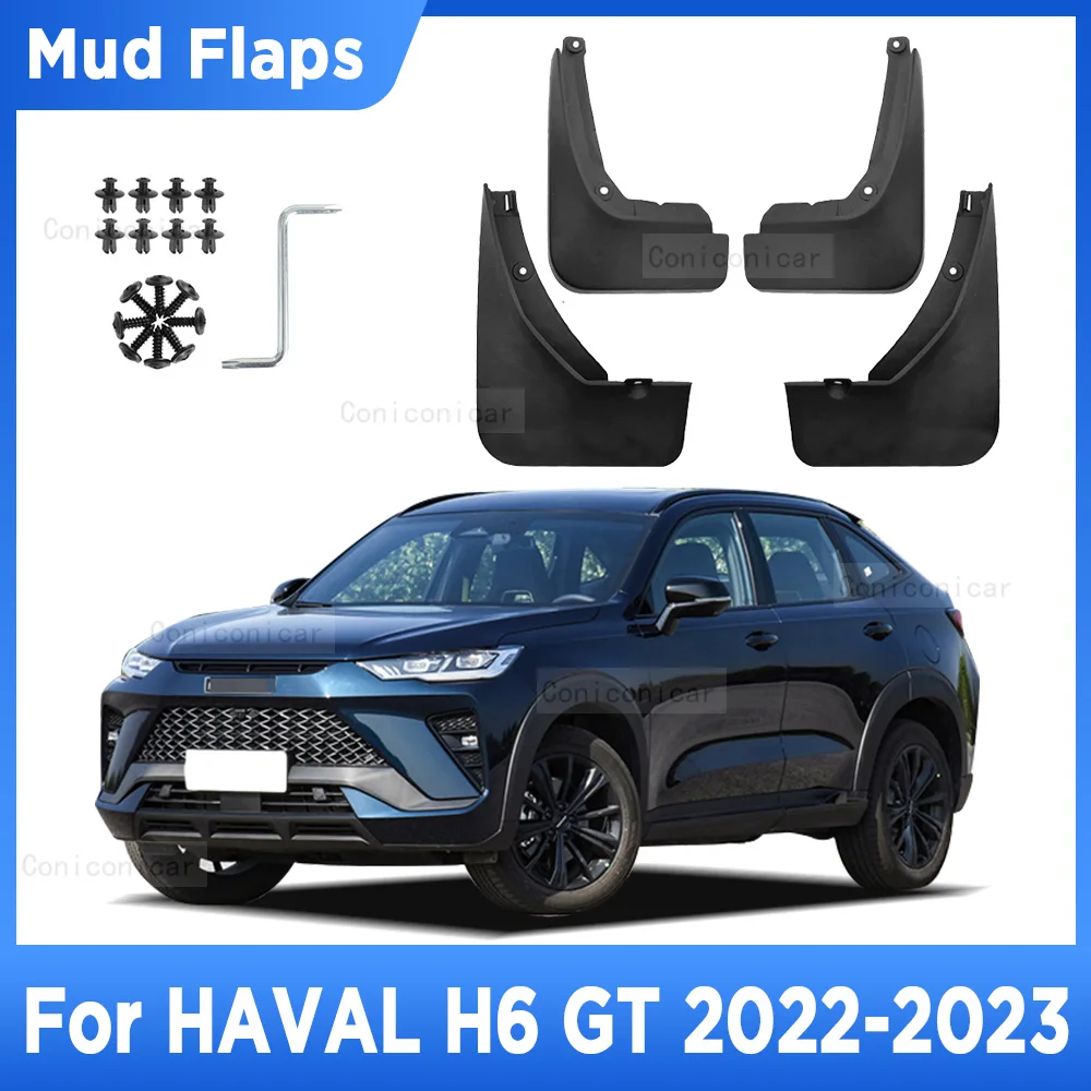 

Брызговики для Great Wall HAVAL H6 GT 2022 2023, грязевые щитки, брызговики, брызговики, передние и задние брызговики, автостайлинг, автомобильные аксессуары