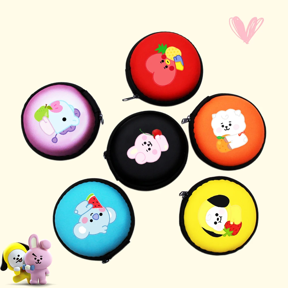 Bt21 Coin Purse Earphone Storage Portable Kawaii Anime RJ TATA CHIMMY KOYA COOKY Cute Kpop Stars Bts Fans Gifts Lovely Girls
Bt21 Coin Purse Earphone Storage Portable Kawaii Anime RJ TATA CHIMMY KOYA COOKY Cute Kpop Stars Bts Fans Gifts Lovely Girls