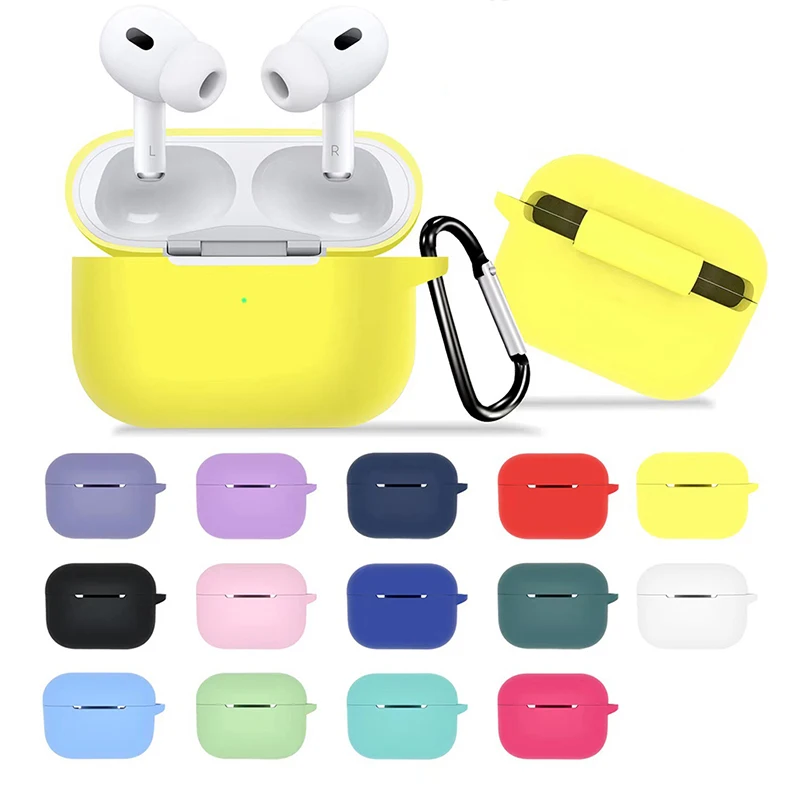 Симпатичный однотонный чехол из жидкого силикона для Apple Airpods Pro 2, чехол для беспроводных наушников, защитный чехол, аксессуары
Симпатичный однотонный чехол из жидкого силикона для Apple Airpods Pro 2, чехол для беспроводных наушников, защитный чехол, аксессуары