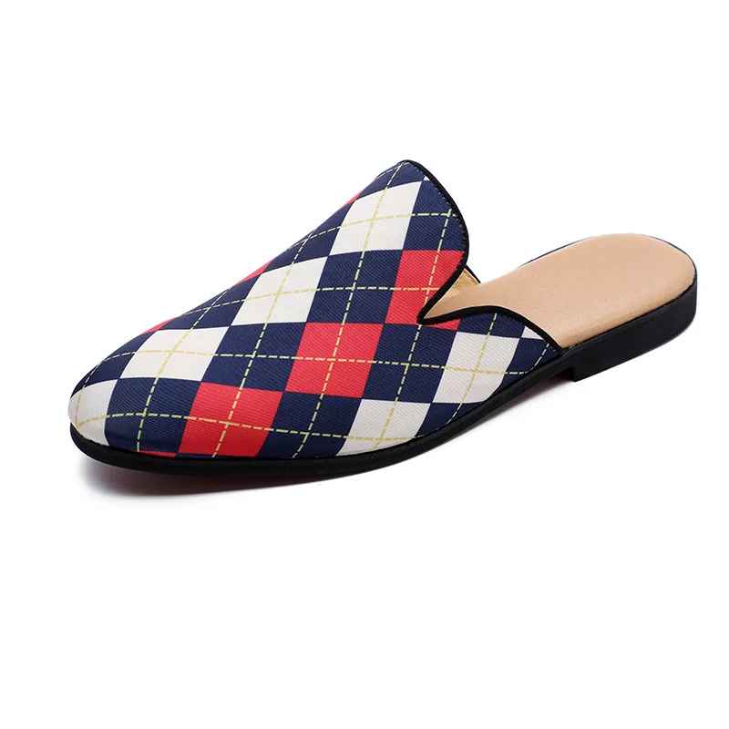 Men's Slip-On Dress Slippers On Backless Loafers Open-back sandals fashion lattice cool slippers
Men's Slip-On Dress Slippers On Backless Loafers Open-back sandals fashion lattice cool slippers