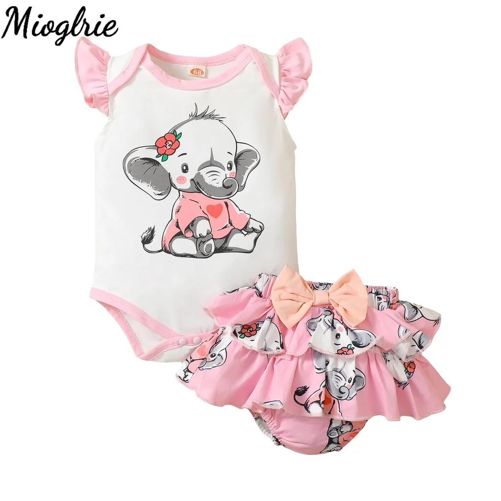 3-24 Months Newborn Baby Girl Clothes Toddler Girl Printed Short Sleeve Tops + Dresses 2pcs Baby Girl Outfits Summer Fashion Set
3-24 Months Newborn Baby Girl Clothes Toddler Girl Printed Short Sleeve Tops + Dresses 2pcs Baby Girl Outfits Summer Fashion Set