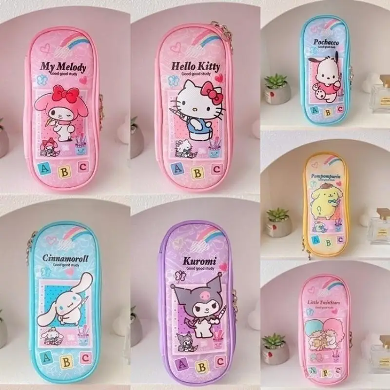 Sanrio Cinnamoroll Hello Kitty Kuromi Pencil Case Pu Leather Double Zipper Student Cute Storage Bag Kawaii Stationery Gift
Sanrio Cinnamoroll Hello Kitty Kuromi Pencil Case Pu Leather Double Zipper Student Cute Storage Bag Kawaii Stationery Gift