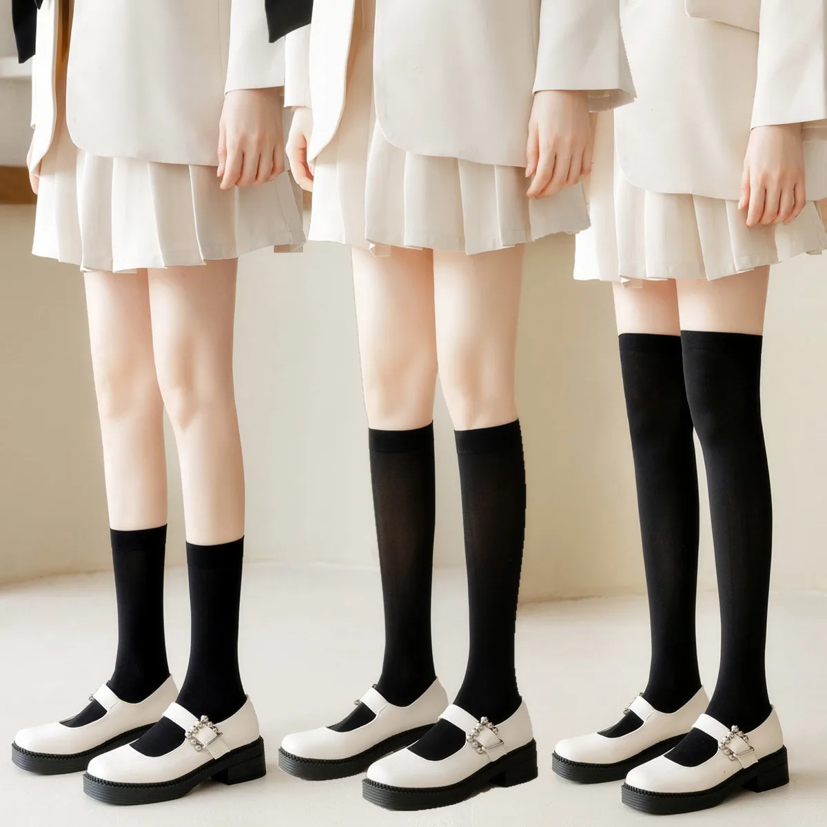 3 Pairs Woman Socks Cute Black White Velvet Lolita Long Socks Solid Color Knee High Socks Fashion Kawaii Cosplay Sexy Stockings
3 Pairs Woman Socks Cute Black White Velvet Lolita Long Socks Solid Color Knee High Socks Fashion Kawaii Cosplay Sexy Stockings