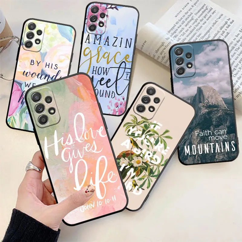 Girly Bible Verse Phone Case For Samsung Galaxy A53 A52 A70 A71 5G A73 NOTE 8 9 10 A22 LITE PLUS 20 ULTRA M52 M31 Cover Coque
Girly Bible Verse Phone Case For Samsung Galaxy A53 A52 A70 A71 5G A73 NOTE 8 9 10 A22 LITE PLUS 20 ULTRA M52 M31 Cover Coque