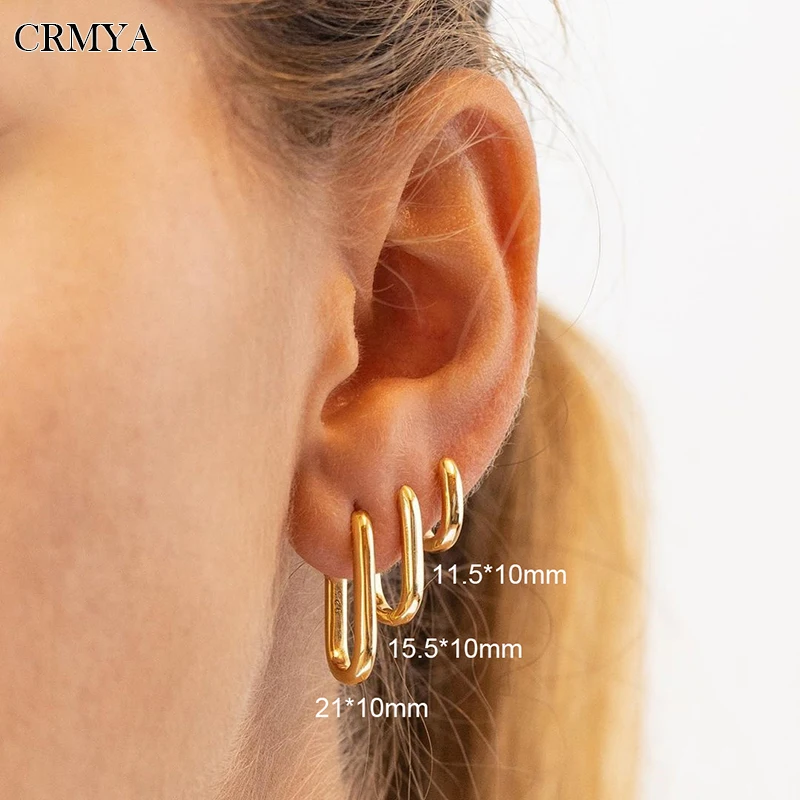 CRMYA Gold Silver Filled Hoop Earrings for Women Trend CZ Zircon Piercing Women's Circle Stud Earrings 2022 Jewelry Wholesale
CRMYA Gold Silver Filled Hoop Earrings for Women Trend CZ Zircon Piercing Women's Circle Stud Earrings 2022 Jewelry Wholesale
