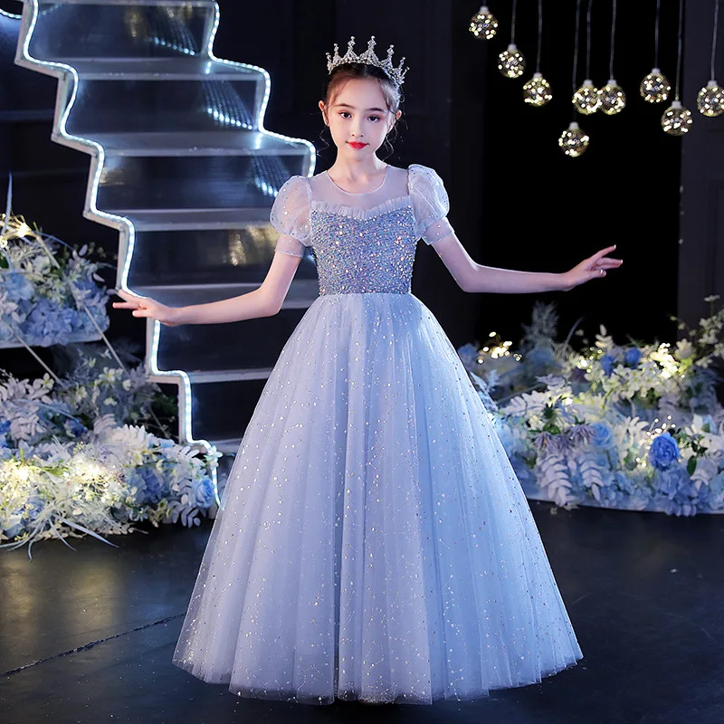 Child Girls Blue Puffy Dresses for Elegant Party and Wedding Pageant Ball Gowns Luxury Kid Evening Formal Special Occasion Dress
Child Girls Blue Puffy Dresses for Elegant Party and Wedding Pageant Ball Gowns Luxury Kid Evening Formal Special Occasion Dress