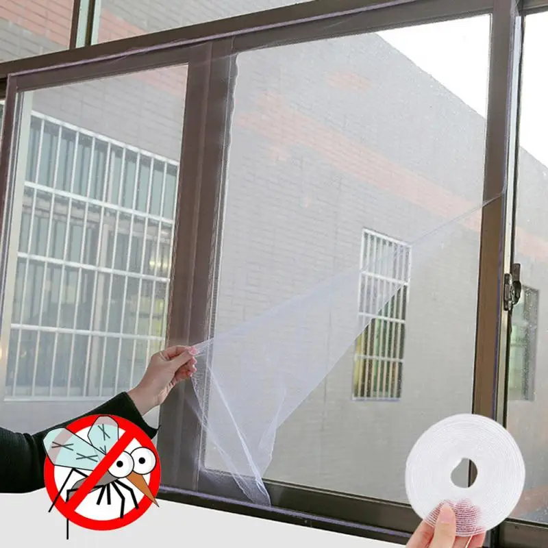 

5PCS White Window Screen Mesh Net Insect Fly Bug Mosquito Moth Door Netting Easy To Fit And Remove Household Summer Protect Net