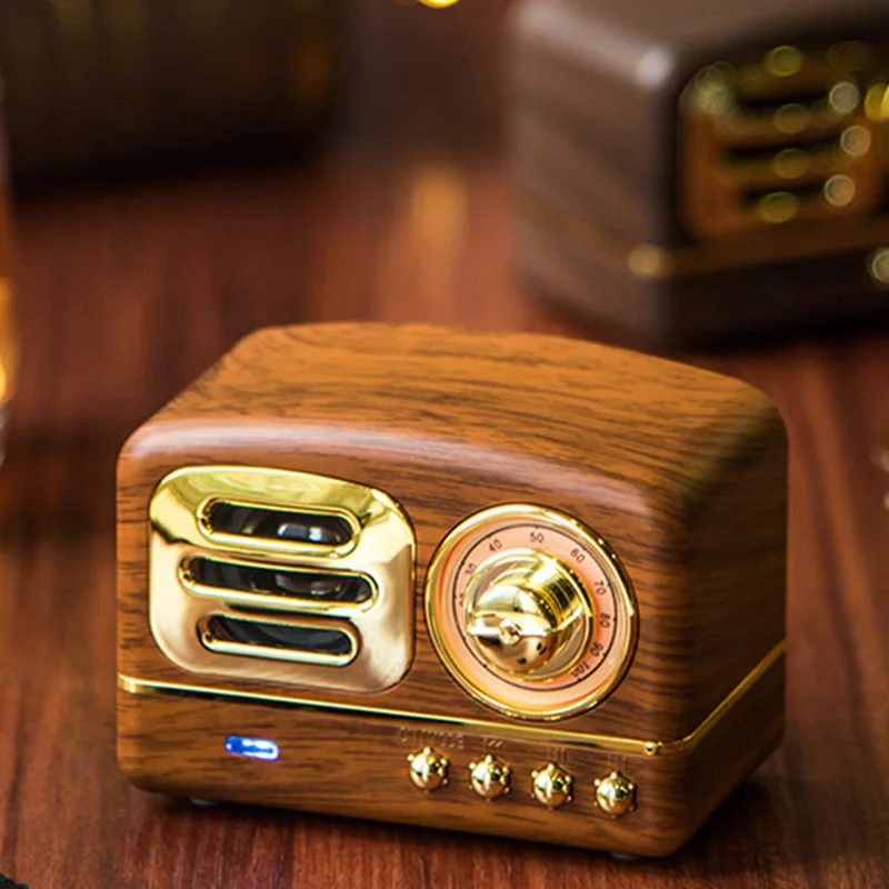 Retro Bluetooth Speaker Radio Portable Mini Creative Gift Wood Grain Subwoofer Plug In Card Mobile Phone Mini Audio
Retro Bluetooth Speaker Radio Portable Mini Creative Gift Wood Grain Subwoofer Plug In Card Mobile Phone Mini Audio