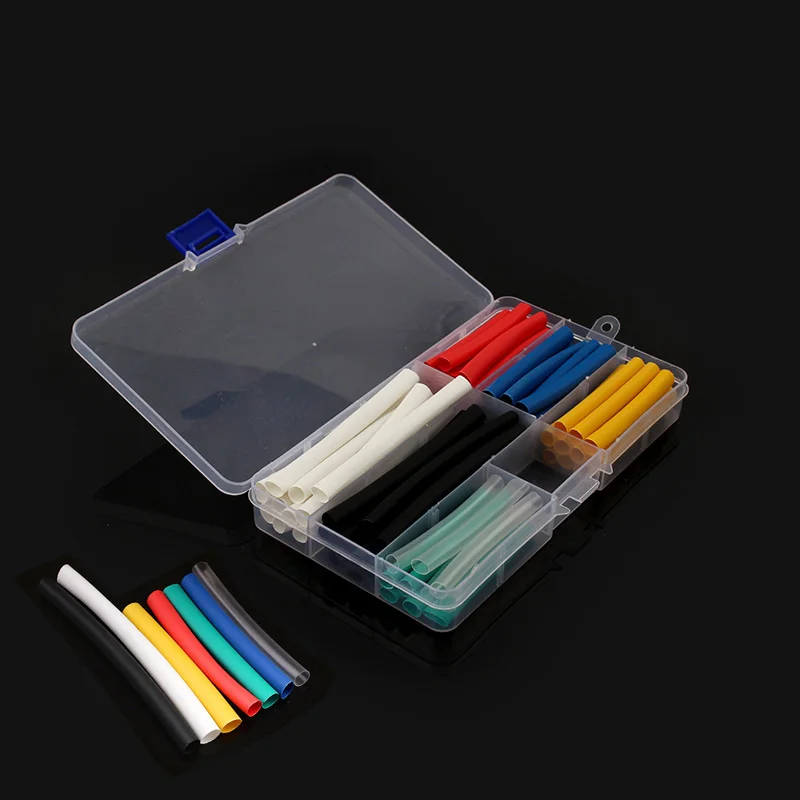 60pcs/lot Thermoresistant Tube Heat Shrink Tube Set, 2:1 Polyolefin Sleeving Wire Insulation Cable Assorted Shrink Wrapping Kit
60pcs/lot Thermoresistant Tube Heat Shrink Tube Set, 2:1 Polyolefin Sleeving Wire Insulation Cable Assorted Shrink Wrapping Kit