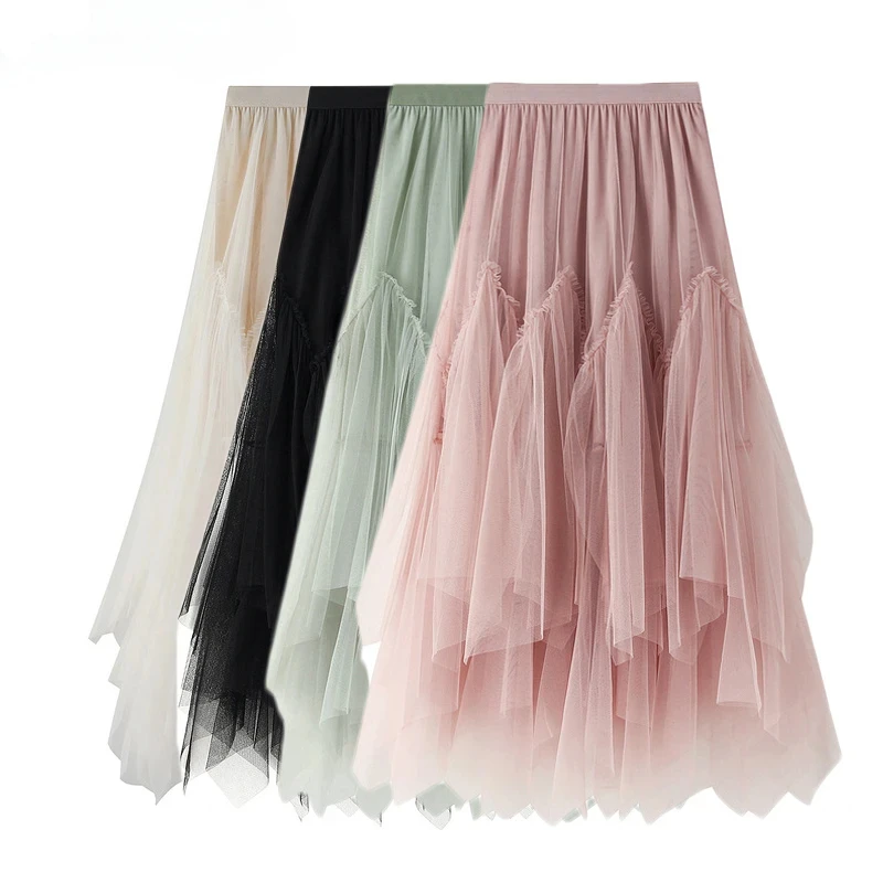Pink Long Maxi Tulle Skirt Women Summer Fashion Korean Irregular A-Line High Waist Mesh Long Skirt Female Boho Longue Jupe
Pink Long Maxi Tulle Skirt Women Summer Fashion Korean Irregular A-Line High Waist Mesh Long Skirt Female Boho Longue Jupe