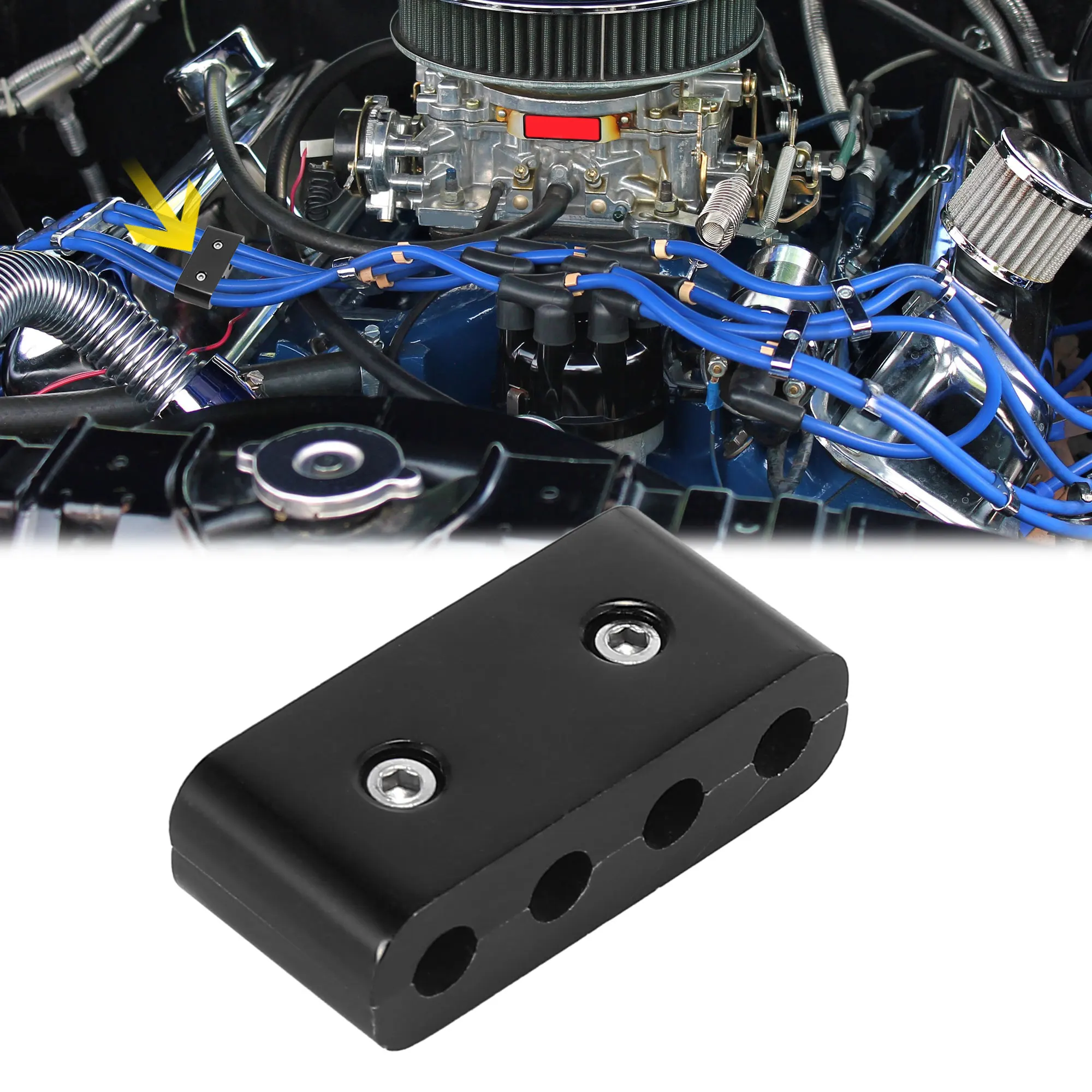 X Autohaux 7mm Car Engine Spark Plug Electrical Wire Clamp Separator Looms Dividers Aluminum Alloy Ignition Cable Clip
X Autohaux 7mm Car Engine Spark Plug Electrical Wire Clamp Separator Looms Dividers Aluminum Alloy Ignition Cable Clip
