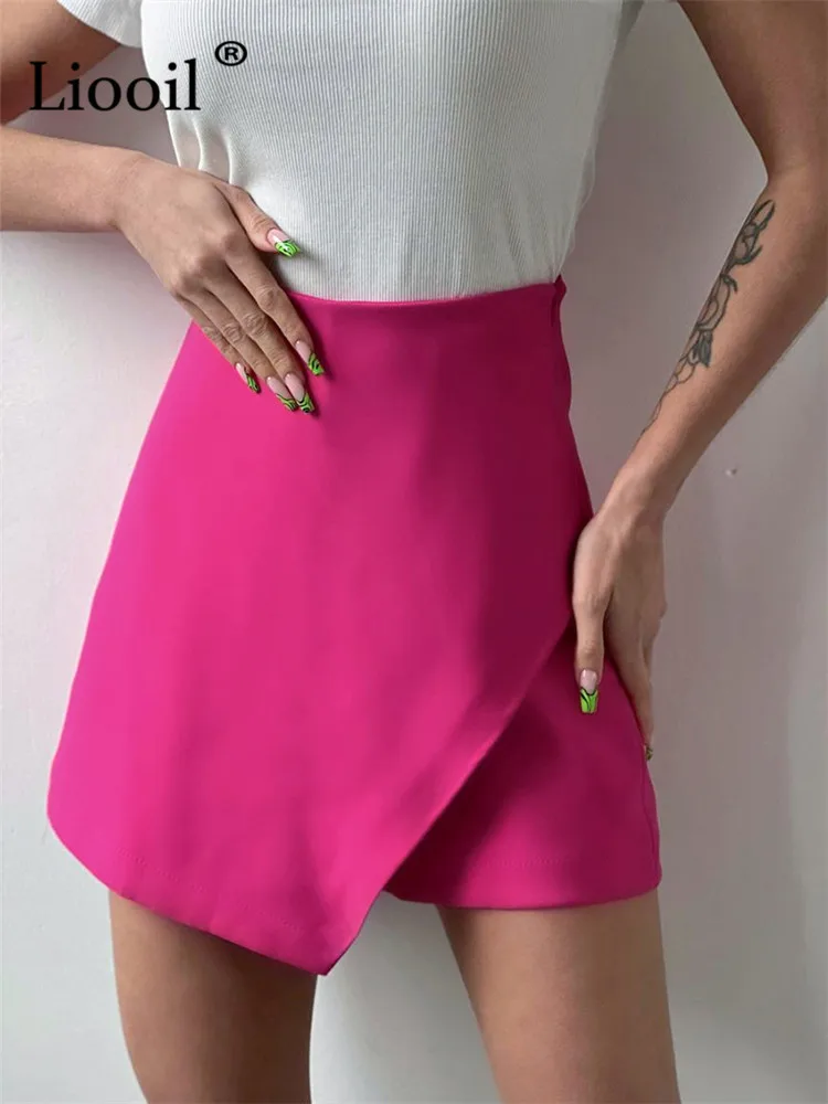 Liooil Asymmetrical High Waist Shorts Skirts Women Summer Slacks 2022 New Streetwear Green Blue Sexy Straight Leg Short Pants
Liooil Asymmetrical High Waist Shorts Skirts Women Summer Slacks 2022 New Streetwear Green Blue Sexy Straight Leg Short Pants