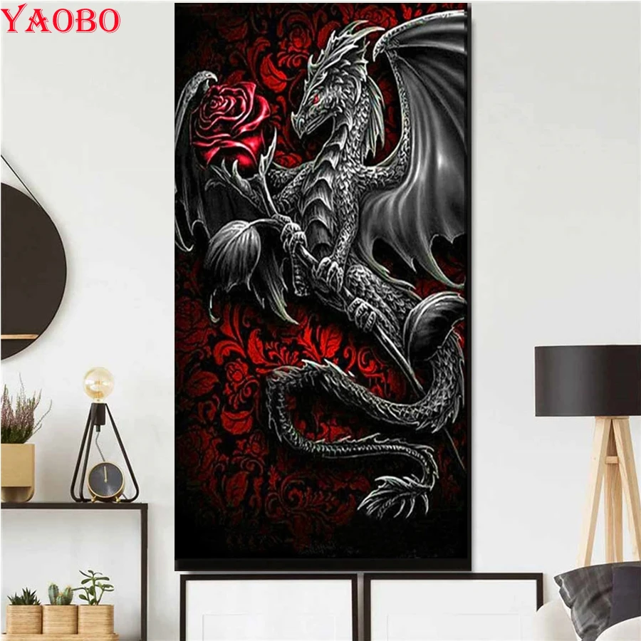 DIY 3D Diamond mosaic Fire Dragon And Fire Phoenix Full Round Diamond embroidery Full Square Diamond painting Cross stitch Kits
DIY 3D Diamond mosaic Fire Dragon And Fire Phoenix Full Round Diamond embroidery Full Square Diamond painting Cross stitch Kits