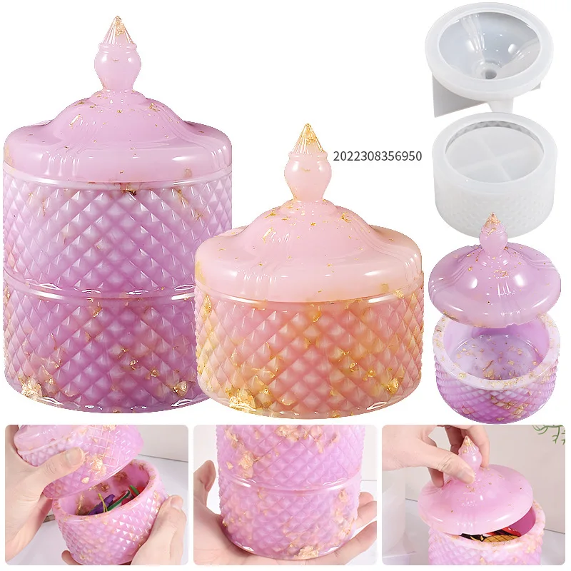 Stackable Storage Box Resin Molds New Silicone Organizer Mold for Epoxy Resin Casting Jewelry Case with Lid DIY Candy Container
Stackable Storage Box Resin Molds New Silicone Organizer Mold for Epoxy Resin Casting Jewelry Case with Lid DIY Candy Container