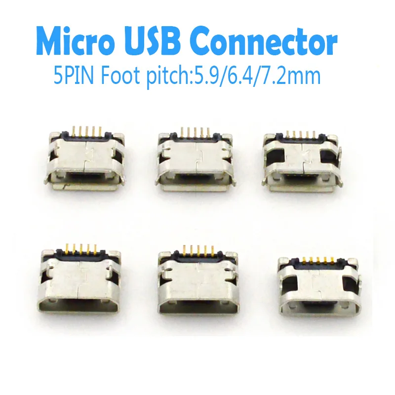 Разъемы Micro USB 5 Pin SMT 50 шт
Разъемы Micro USB 5 Pin SMT 50 шт