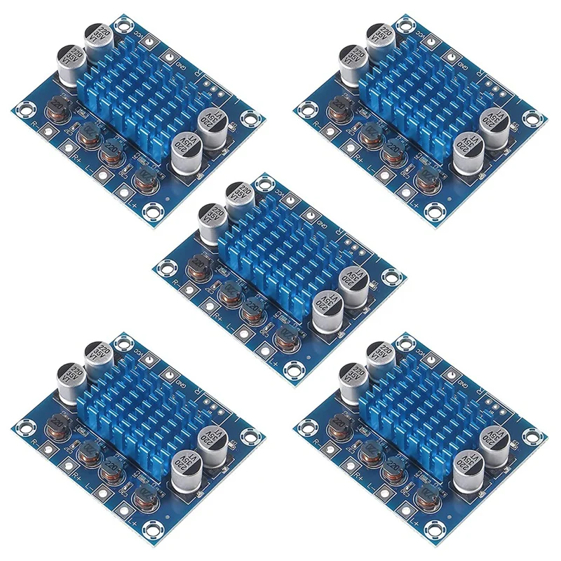 5Pcs TPA3110 XH-A232 30W+30W 2.0 Channel Digital Stereo Audio Power Amplifier Board DC 8-26V 3A
5Pcs TPA3110 XH-A232 30W+30W 2.0 Channel Digital Stereo Audio Power Amplifier Board DC 8-26V 3A