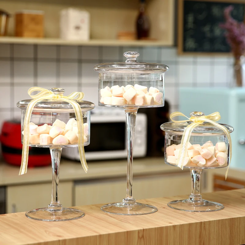 European Glass Candy Jar High feet Transparent Storage tank with Wedding dessert decoration candy snacks glass Bottles Home deco
European Glass Candy Jar High feet Transparent Storage tank with Wedding dessert decoration candy snacks glass Bottles Home deco