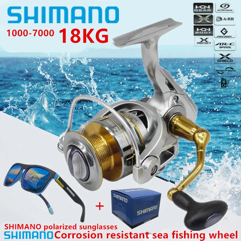 New Shimano Fishing Rotary Reel 18Kg Max Drag High Speed 4.9:1/5.2:1 Brine Fresh Water Spinning Reel 1000-7000
New Shimano Fishing Rotary Reel 18Kg Max Drag High Speed 4.9:1/5.2:1 Brine Fresh Water Spinning Reel 1000-7000
