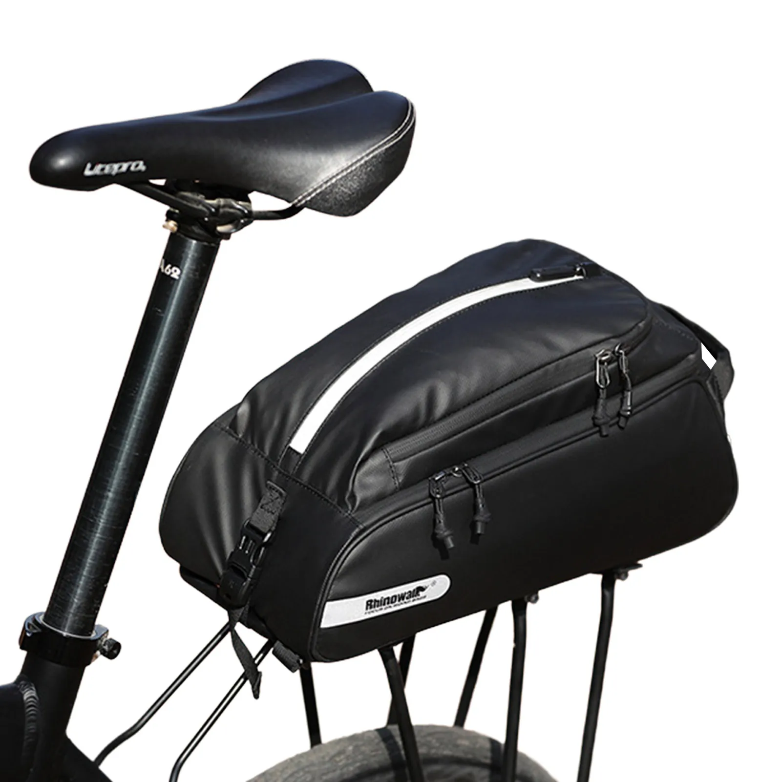 Bike Reflective Rear Bag 12L Multifunctional Water Resistant Capacity Bike Rack Bag With Shoulder Strap Bicycle Bags For Bike
Bike Reflective Rear Bag 12L Multifunctional Water Resistant Capacity Bike Rack Bag With Shoulder Strap Bicycle Bags For Bike