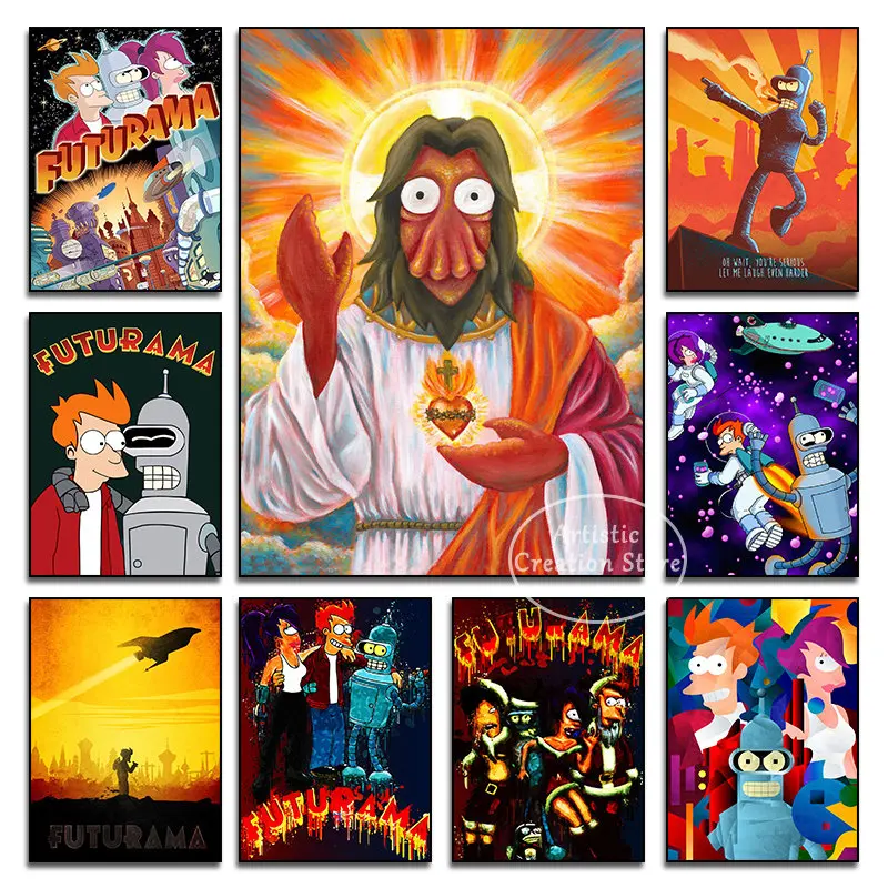 Futuramaes Zoidberges Jesuses Poster Canvas Prints Wall Art Pictures Modern Painting for Living Room Wall Art Rome Decor Gift
Futuramaes Zoidberges Jesuses Poster Canvas Prints Wall Art Pictures Modern Painting for Living Room Wall Art Rome Decor Gift