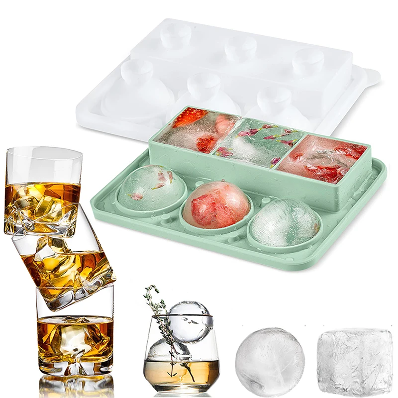 2 in 1 Silicone Ice Ball Maker 3D Big Ice Cube Mold Tray Round Sphere Shape High Balls Mould for Whiskey 2023 New
2 in 1 Silicone Ice Ball Maker 3D Big Ice Cube Mold Tray Round Sphere Shape High Balls Mould for Whiskey 2023 New