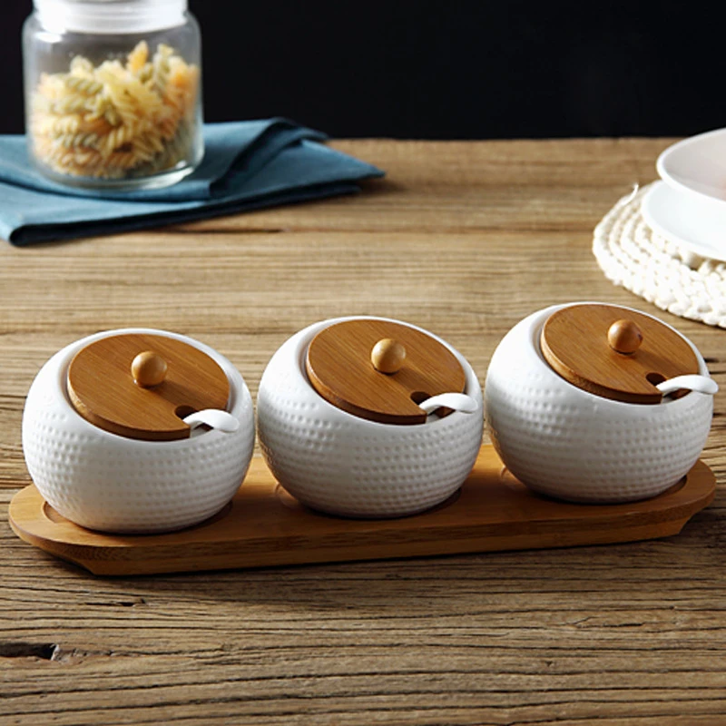 Modern Ceramic Seasoning Jar Set Household Kitchen Sugar Salt Jar with Lid Jar Large Capacity Food Storage Box Kitchen Container
Modern Ceramic Seasoning Jar Set Household Kitchen Sugar Salt Jar with Lid Jar Large Capacity Food Storage Box Kitchen Container