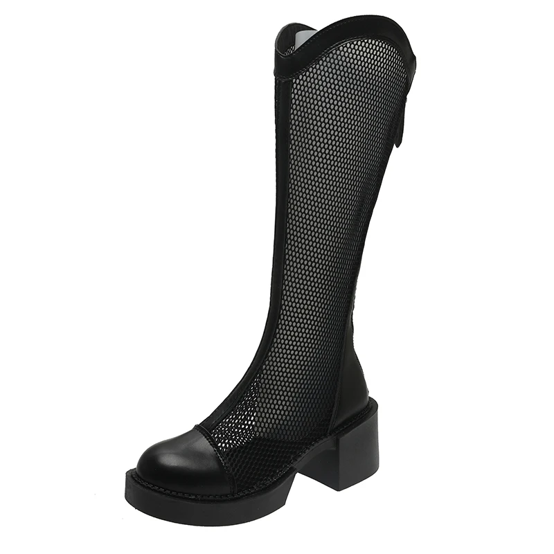 Новинка, модные элегантные женские сапоги, весенне-летние сетчатые сапоги на толстом каблуке, сапоги до колена в стиле ретро, дышащие крутые...
Новинка, модные элегантные женские сапоги, весенне-летние сетчатые сапоги на толстом каблуке, сапоги до колена в стиле ретро, дышащие крутые...