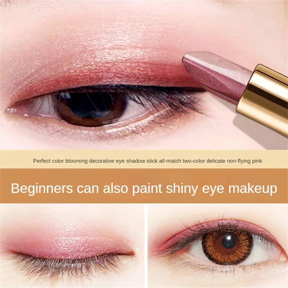 Eye Styling Dual Color Flash Beauty And Makeup Tool Metal Double Head New Eye Shadow Stick Beauty And Health Wrinkle Resistance
Eye Styling Dual Color Flash Beauty And Makeup Tool Metal Double Head New Eye Shadow Stick Beauty And Health Wrinkle Resistance