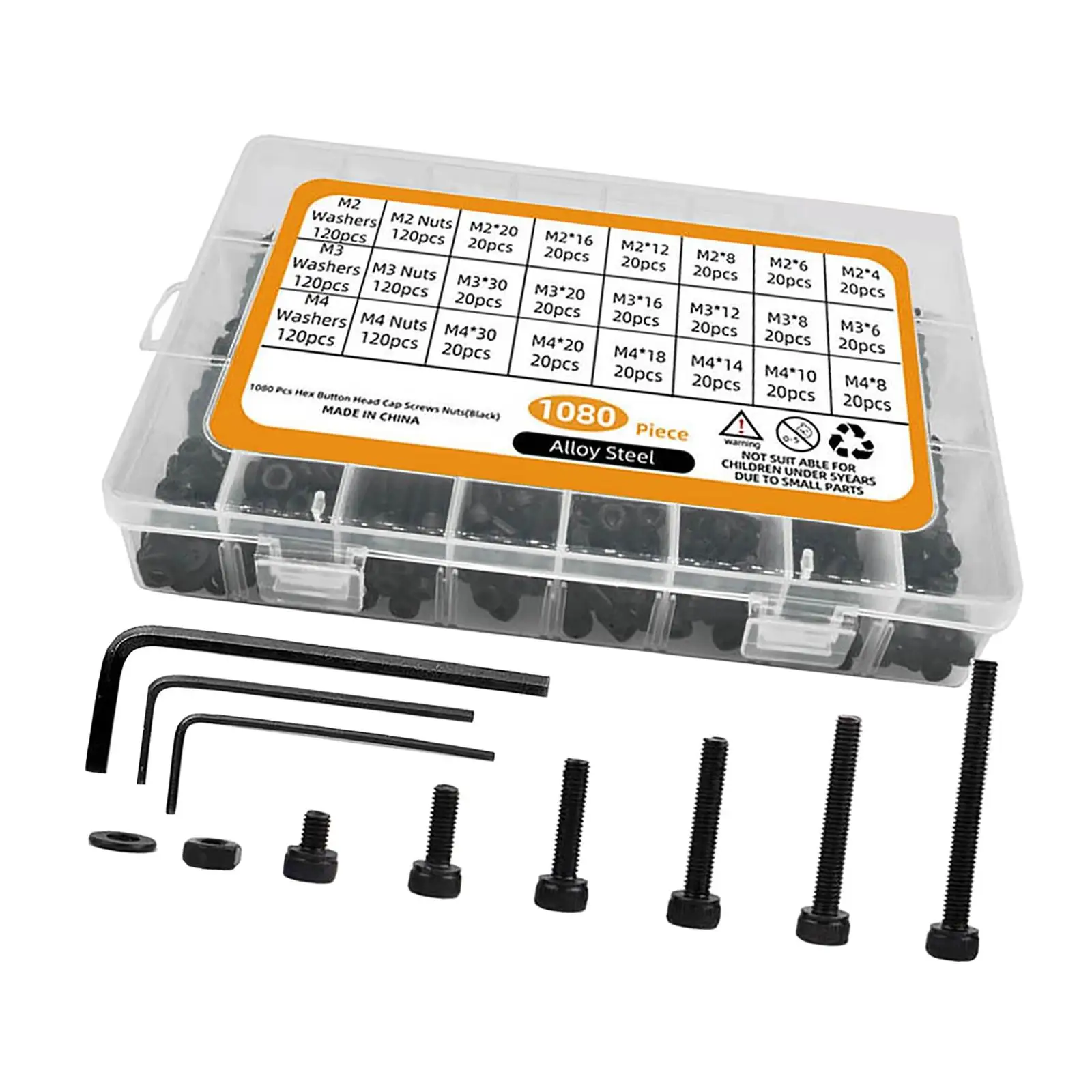 1080 шт M2 M3 шестигранные гайки с винтом Набор Шайб для деревообработки 
1080 шт M2 M3 шестигранные гайки с винтом Набор Шайб для деревообработки