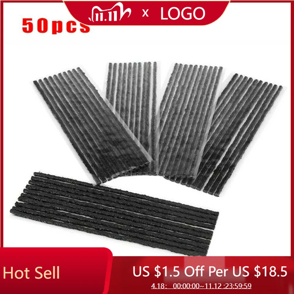 50Pcs Car Tubeless Tire Repair Strip Tyre Puncture Emergency Seal Stiring Glue Plug Motorcycle Bike Tyre Repair Tools Kit
50Pcs Car Tubeless Tire Repair Strip Tyre Puncture Emergency Seal Stiring Glue Plug Motorcycle Bike Tyre Repair Tools Kit