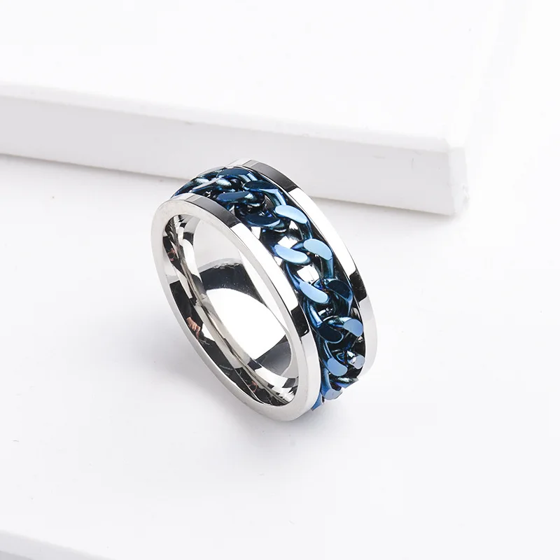 Крутое вращающееся кольцо из нержавеющей стали для пары, кольцо с высокой искусственной цепью, поворотные кольца для женщин и мужчин, ювели...
Крутое вращающееся кольцо из нержавеющей стали для пары, кольцо с высокой искусственной цепью, поворотные кольца для женщин и мужчин, ювели...