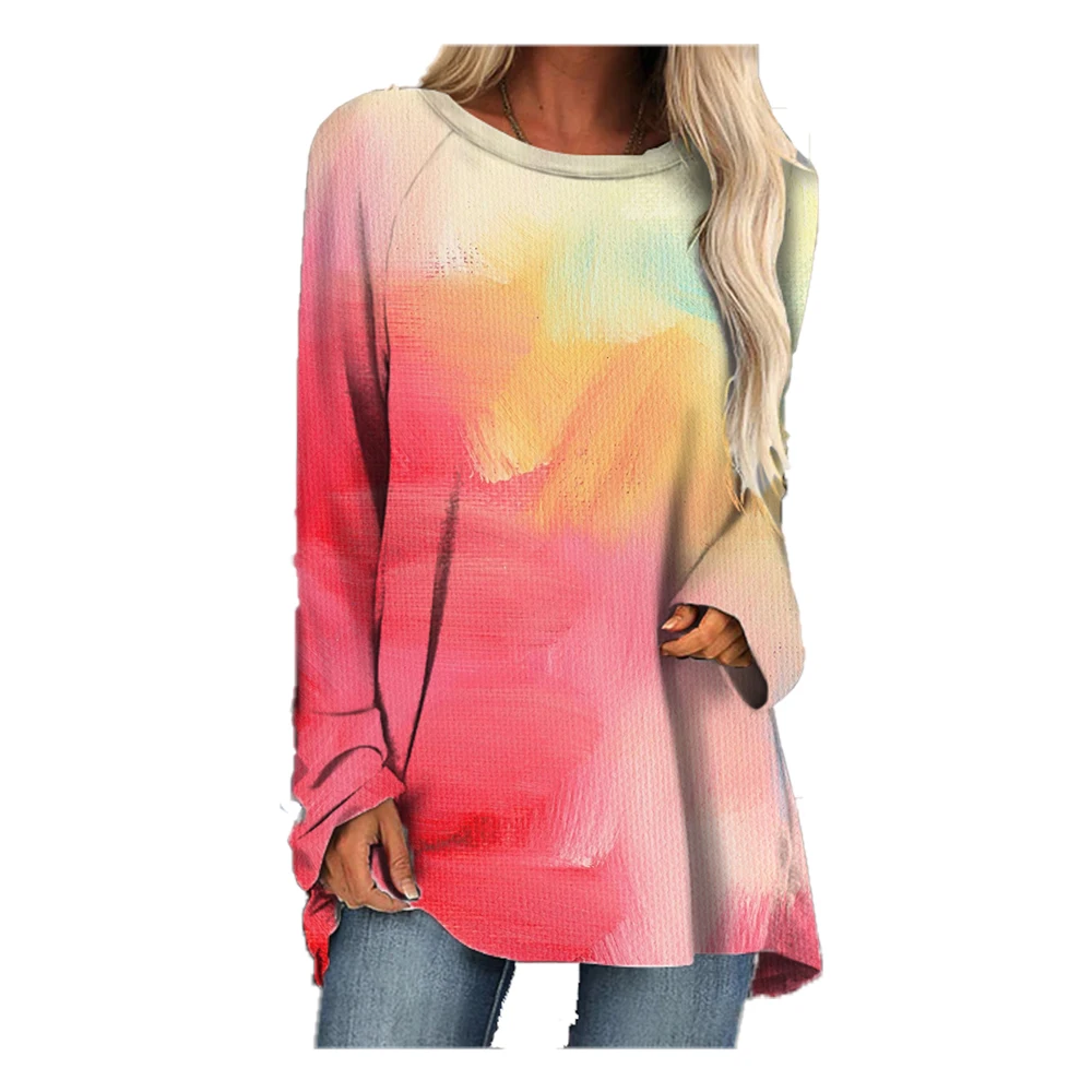 Women T-shirt Gradient Printing Slim Fit Long Sleeve T-shirt Women Autumn Fashion Casual Wrap Arm Long Sleeve Top Plus SizeWomen
Women T-shirt Gradient Printing Slim Fit Long Sleeve T-shirt Women Autumn Fashion Casual Wrap Arm Long Sleeve Top Plus SizeWomen