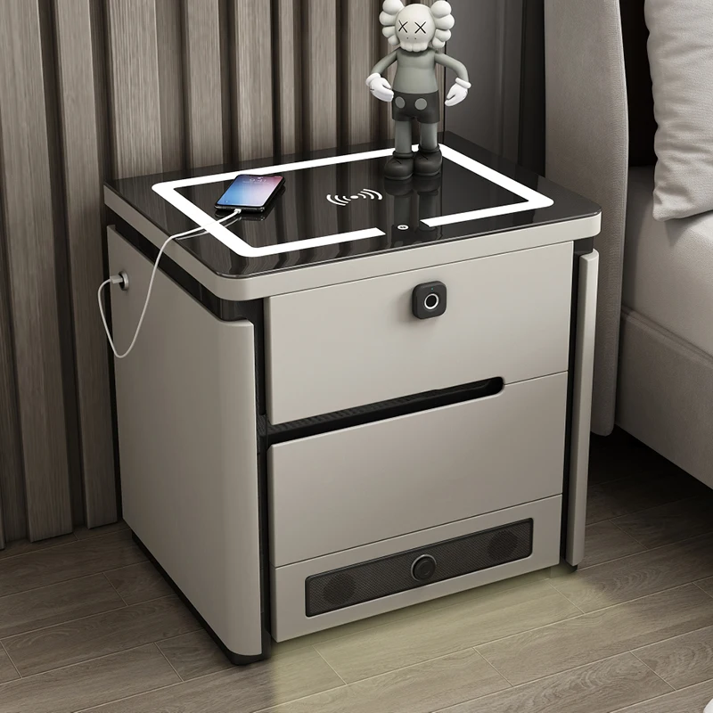 Smart Nightstands Luxury Modern Baking Paint Multifunctional Bedside Table Creative LED Lights Wireless Charging Furniture WKNS
Smart Nightstands Luxury Modern Baking Paint Multifunctional Bedside Table Creative LED Lights Wireless Charging Furniture WKNS