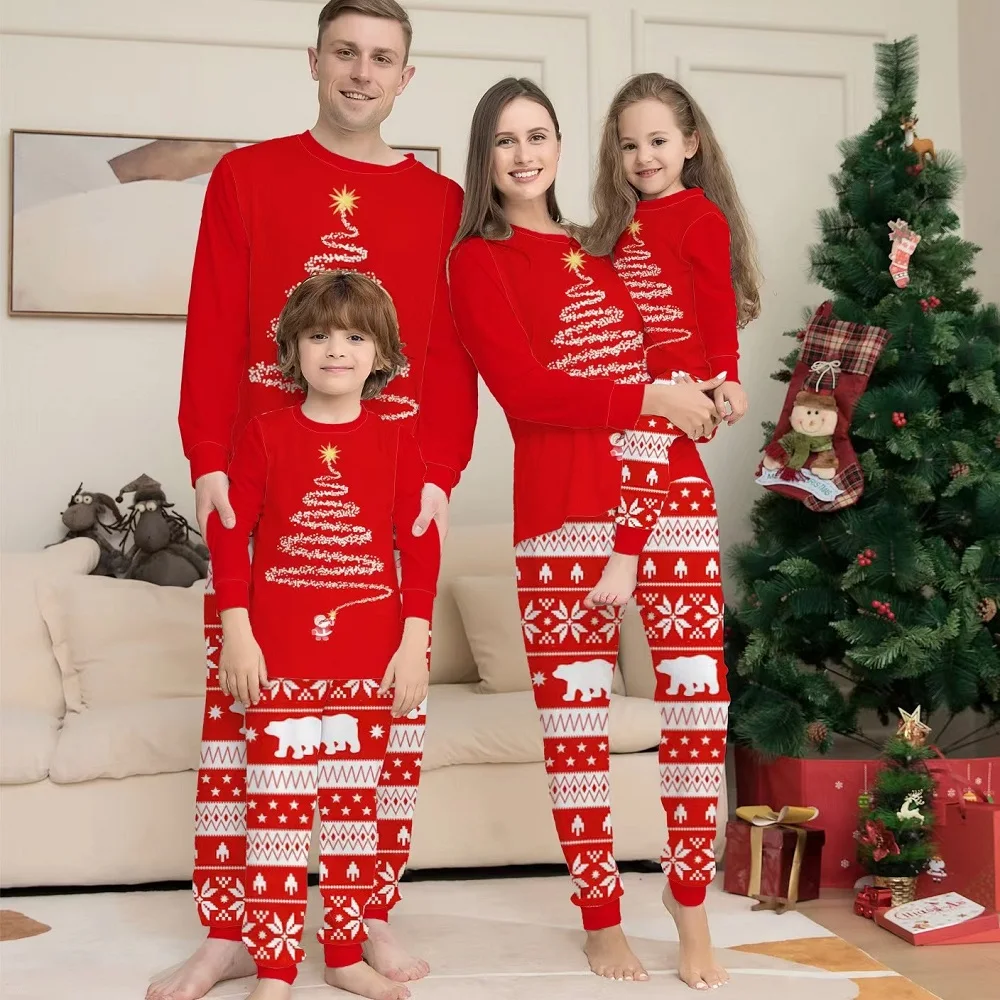 Christmas Family Matching Outfits Polar Bear Father Mother Children Pajamas Sets Mommy and Me Xmas Pj's Clothes Tops+Pants 2022
Christmas Family Matching Outfits Polar Bear Father Mother Children Pajamas Sets Mommy and Me Xmas Pj's Clothes Tops+Pants 2022