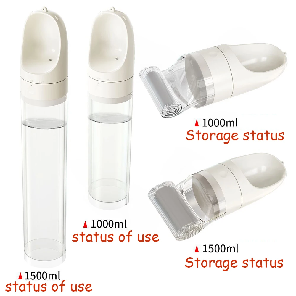 1/1.5L Dog Water Bottle Folding Drinker Plastic Portable Water Bottle Pets Outdoor Travel Drinking Water Feeder Bowl for Dogs
1/1.5L Dog Water Bottle Folding Drinker Plastic Portable Water Bottle Pets Outdoor Travel Drinking Water Feeder Bowl for Dogs