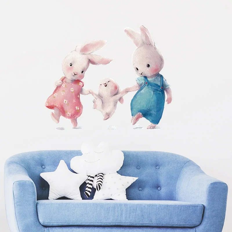 New Style Bunny Happy Family Wall Stickers for Kids Room Baby Nursery Decals Home Decor Removable Decor Living Room
New Style Bunny Happy Family Wall Stickers for Kids Room Baby Nursery Decals Home Decor Removable Decor Living Room