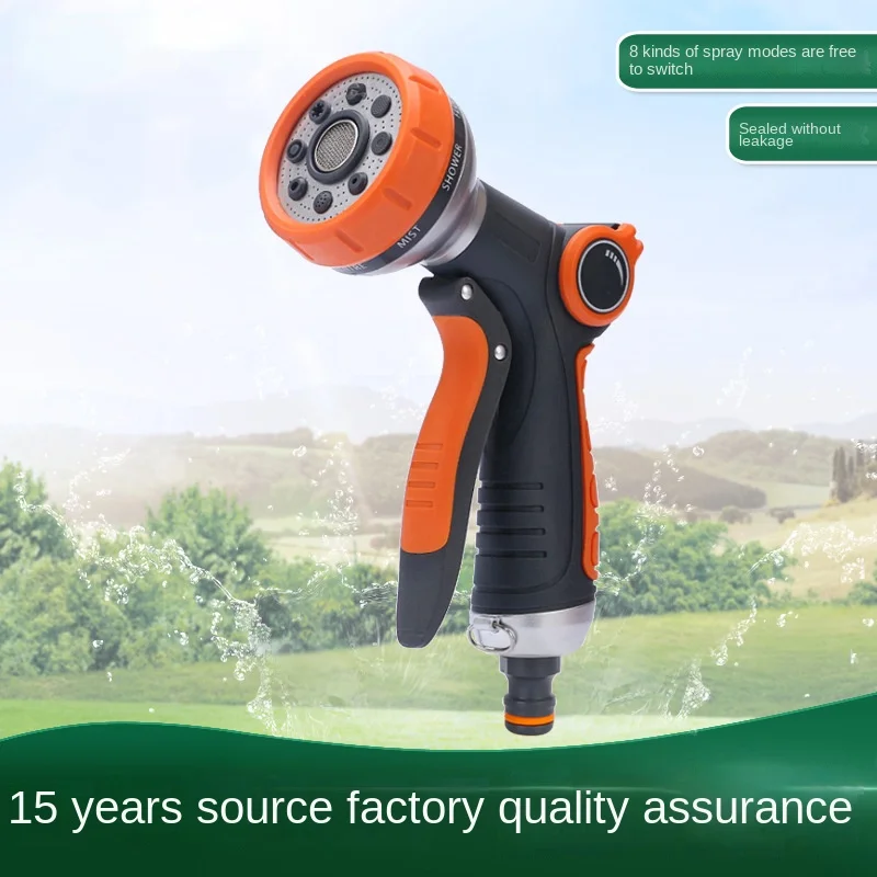 8 Function Rubber Coated Water Gun Garden Water Pipe Garden Vegetable Watering Sprinkler Water Spray Gun Car Wash
8 Function Rubber Coated Water Gun Garden Water Pipe Garden Vegetable Watering Sprinkler Water Spray Gun Car Wash