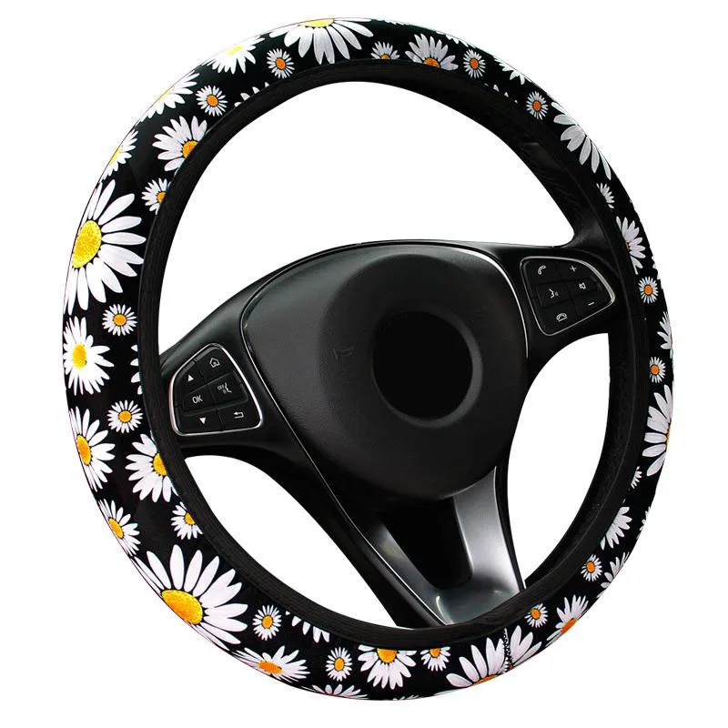 Universal Car Steering Wheel Cover Protector Daisy Printed Anti-skid Elastic 37-39cm Auto Steering Wheel Cover Decoration
Universal Car Steering Wheel Cover Protector Daisy Printed Anti-skid Elastic 37-39cm Auto Steering Wheel Cover Decoration