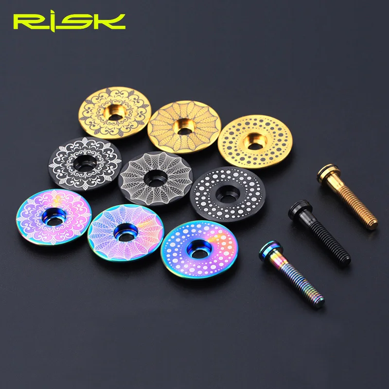 Risk 1 set Lightweight Titanium Alloy Bicycle Headset Cap + M6*30mm Bike Headset Stem Bolt 3 Colors Headset Screw Bicycle Parts
Risk 1 set Lightweight Titanium Alloy Bicycle Headset Cap + M6*30mm Bike Headset Stem Bolt 3 Colors Headset Screw Bicycle Parts