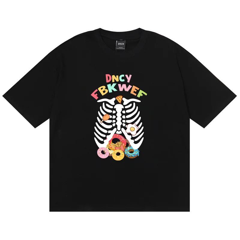 2022 Hip Hop T Shirt Streetwear Letter Skeleton Print Harajuku T Shirts Summer Korean Fashion Casual Short Sleeve Tops Tees
2022 Hip Hop T Shirt Streetwear Letter Skeleton Print Harajuku T Shirts Summer Korean Fashion Casual Short Sleeve Tops Tees